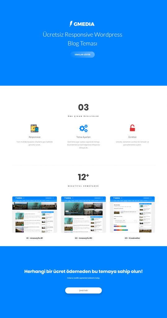 gmedia ucretsiz wordpress blog temasi | Gmedia - Ücretsiz Wordpress Blog Teması
