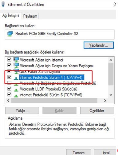 windows dns ayari 5 | Windows 10 DNS Değiştirme